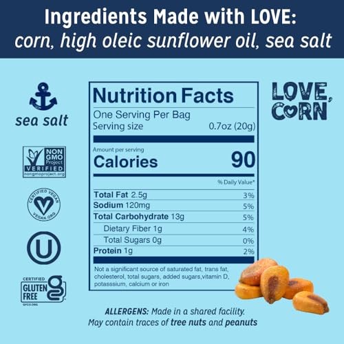 Love Corn, Roasted Sea Salt Multipack, 20 Count (Case of 6) thumbnail