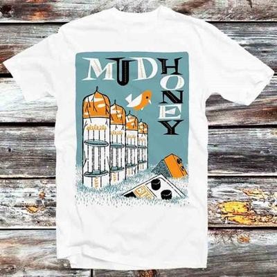 Mudhoney Concert Live Vinyl Promo Poster T Shirt Vintage Retro Cool Gift Mens Womens Unisex Cartoon Anime Top Tee B841