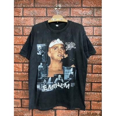 Vintage 00s Eminem Slim Shady Chainsaw Promo Raptee T Shirt / Dr Dre / 90s Hip Hop / Vintage Hip Hop T Shirt Size L