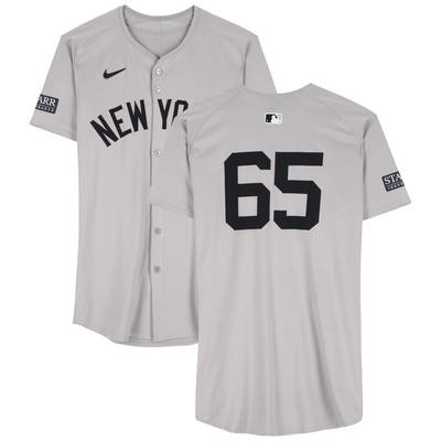 Nestor Cortes Jr. New York Yankees Game-Used #65 Gray Nike Jersey Vs. Philadelphia Phillies on July 31, 2024