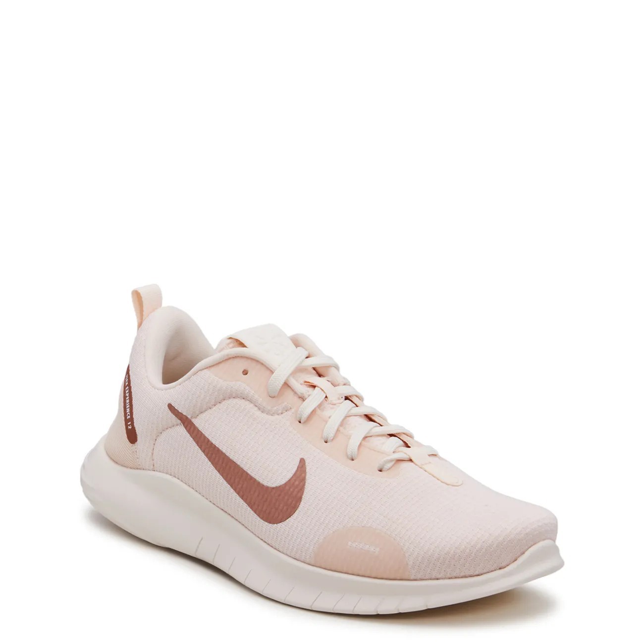 Nike Women's Flex Experience Run 12 Wide Width Running Shoe in Guava Ice/Pale Ivory/White Size 10