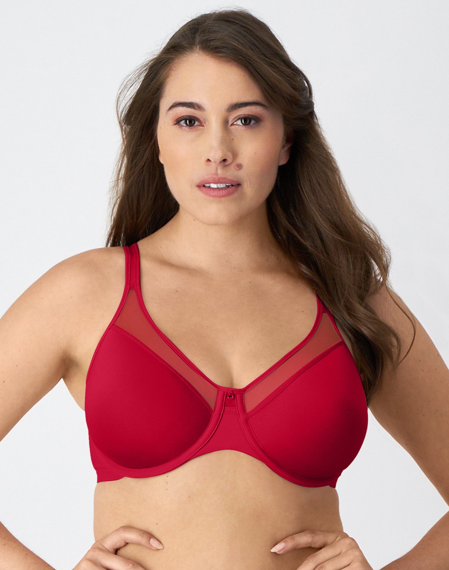 Bali One Smooth U Ultra Light Shaping Underwire Bra 3439 - Scarlet Berry