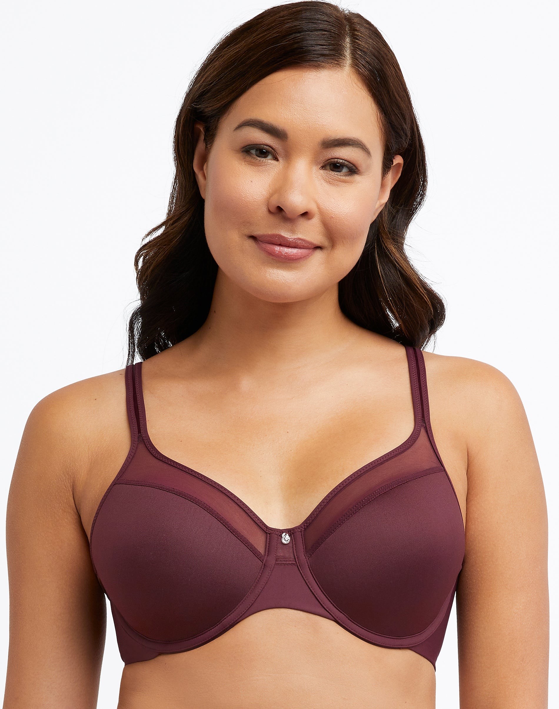Bali One Smooth U Ultra Light Shaping Underwire Bra 3439 - Night Fire Red