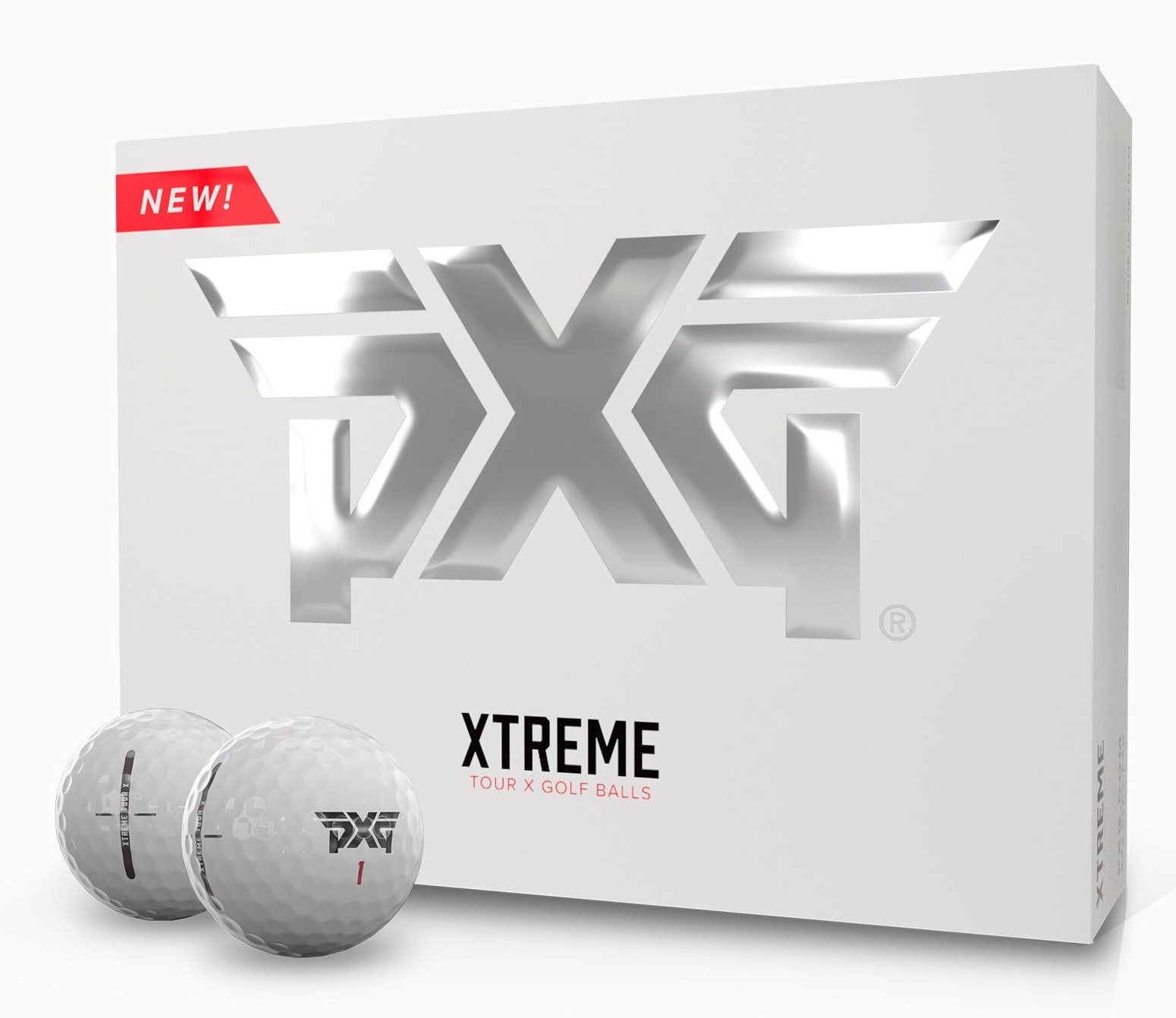Photo 1 of ** Single  TEST ON PARTIAL SET ** The new PXG Xtreme Tour Golf Balls feature a thinner more durable urethane cover and an expanded core for the ultimate in-tour level quality and performance. This enhanced design delivers a firmer feel, more spin and high