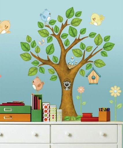 Borders Unlimited on the Tree Top Super Jumbo Appliqu Wall Decal