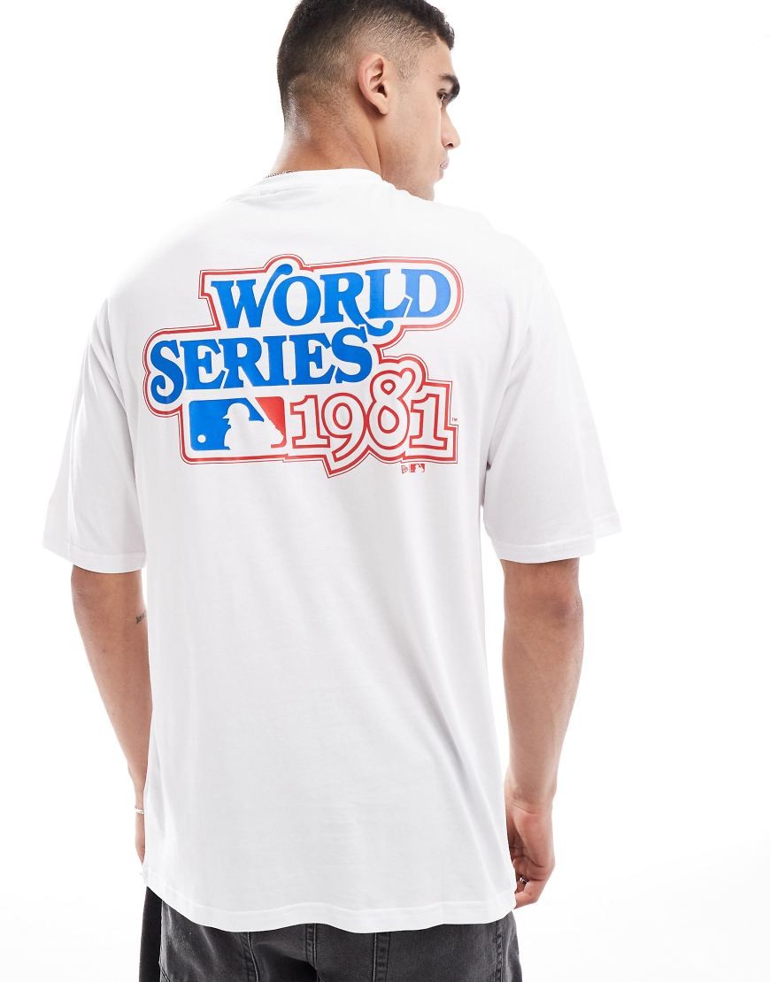New Era LA Dodgers World Series T-shirt in White