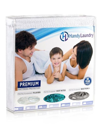 Full Mattress Protector, Waterproof, Breathable, Blocks Dust Mites, Allergens.