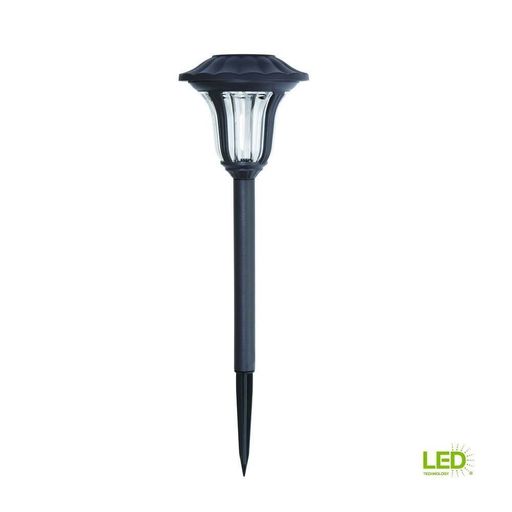 Landscape Path Light Solar Bronze Outdoor Integrated Water Patterned Lens 6Pack
