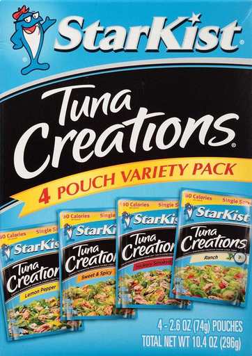 StarKist Tuna Creations Variety Pack 2.6 Ounce Pouch, of 4 (Multiple Flavors)