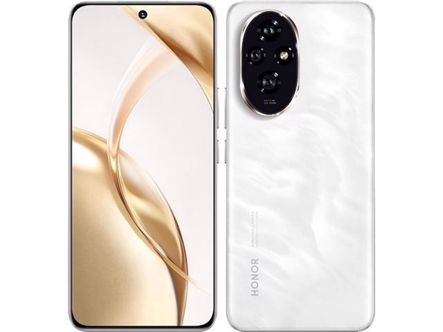 Honor 200 Dual-SIM 512GB ROM + 12GB RAM (GSM CDMA) Factory Unlocked 5G Smartphone (Moonlight White) - International Version