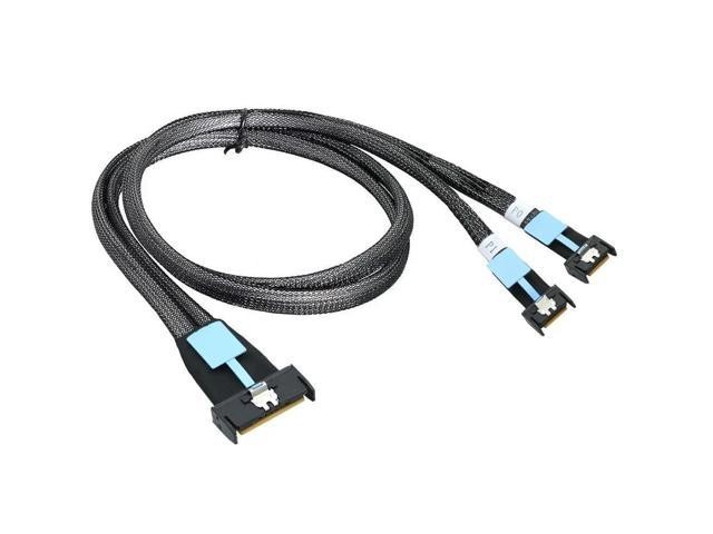 For MCIO 8i 5.0 SFF-8654 8I to 2 MCIO SFF-8654 4I Cable for High-Speed Data Transfer