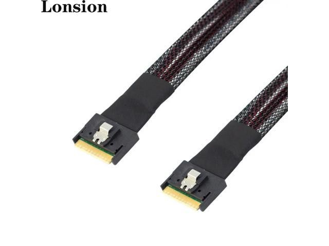 For SlimSAS SFF-8654 8i 4.0 to SlimSAS SFF-8654 74P Server Cable