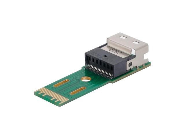 For Slimline SAS 4.0 PCI-E Male to Female for Adapter SFF-8654 4i 38pin to SFF-8654 38pin