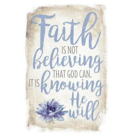 New Horizon Faith Is Not Believing 6-inch X 9-inch Wood Plaque with Easel