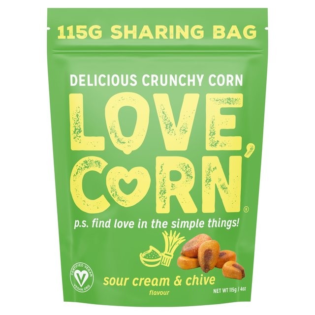 Love Corn Sour Cream & Chive Crunchy Corn 115g