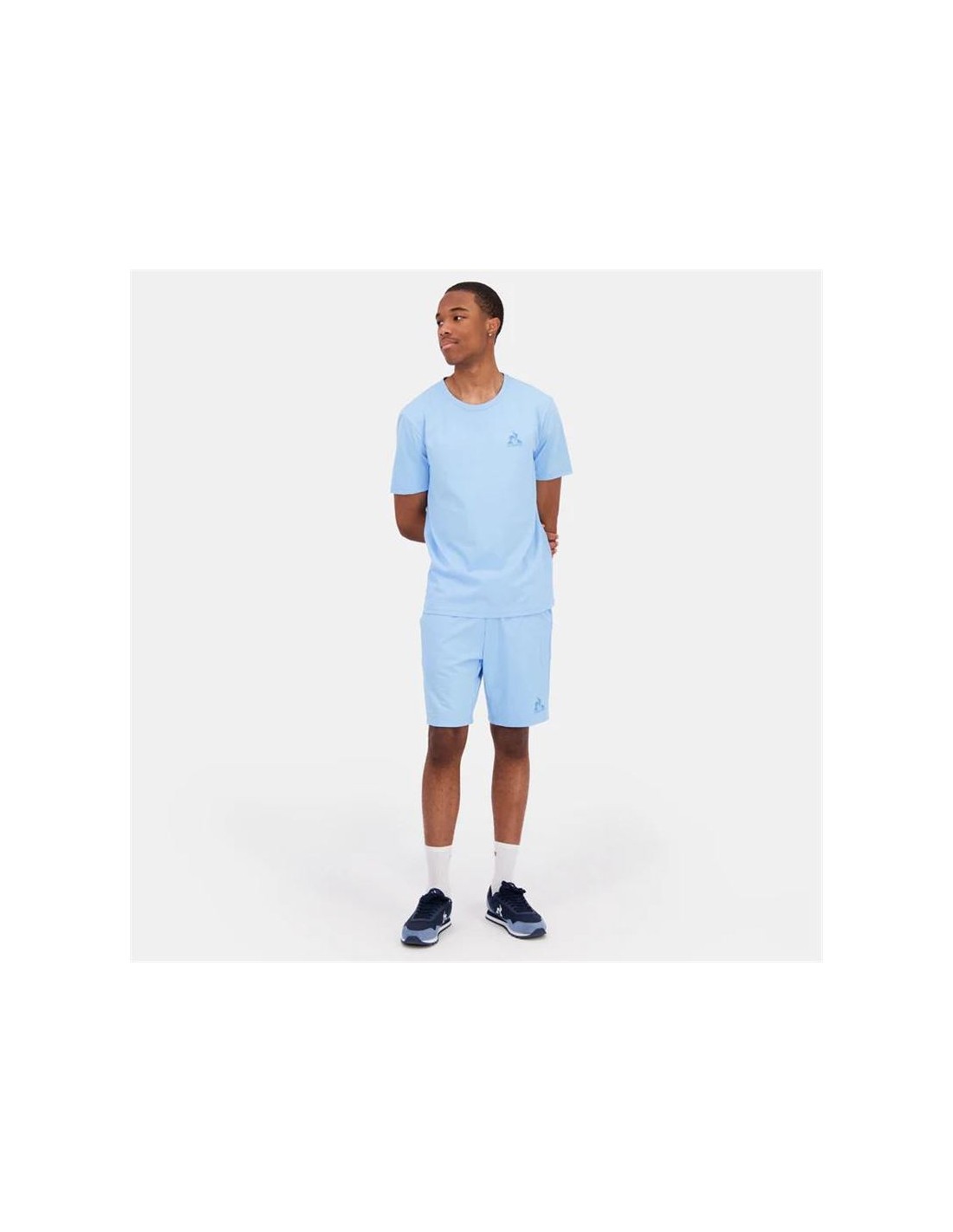 T-shirt Le Coq Sportif Monochrome N3 Short Sleeve Light Blue - XL thumbnail