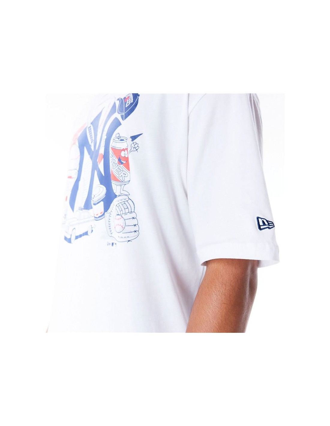 Camiseta New Era Mlb Food Grphc Os New York Yankees Blanco Hombre thumbnail