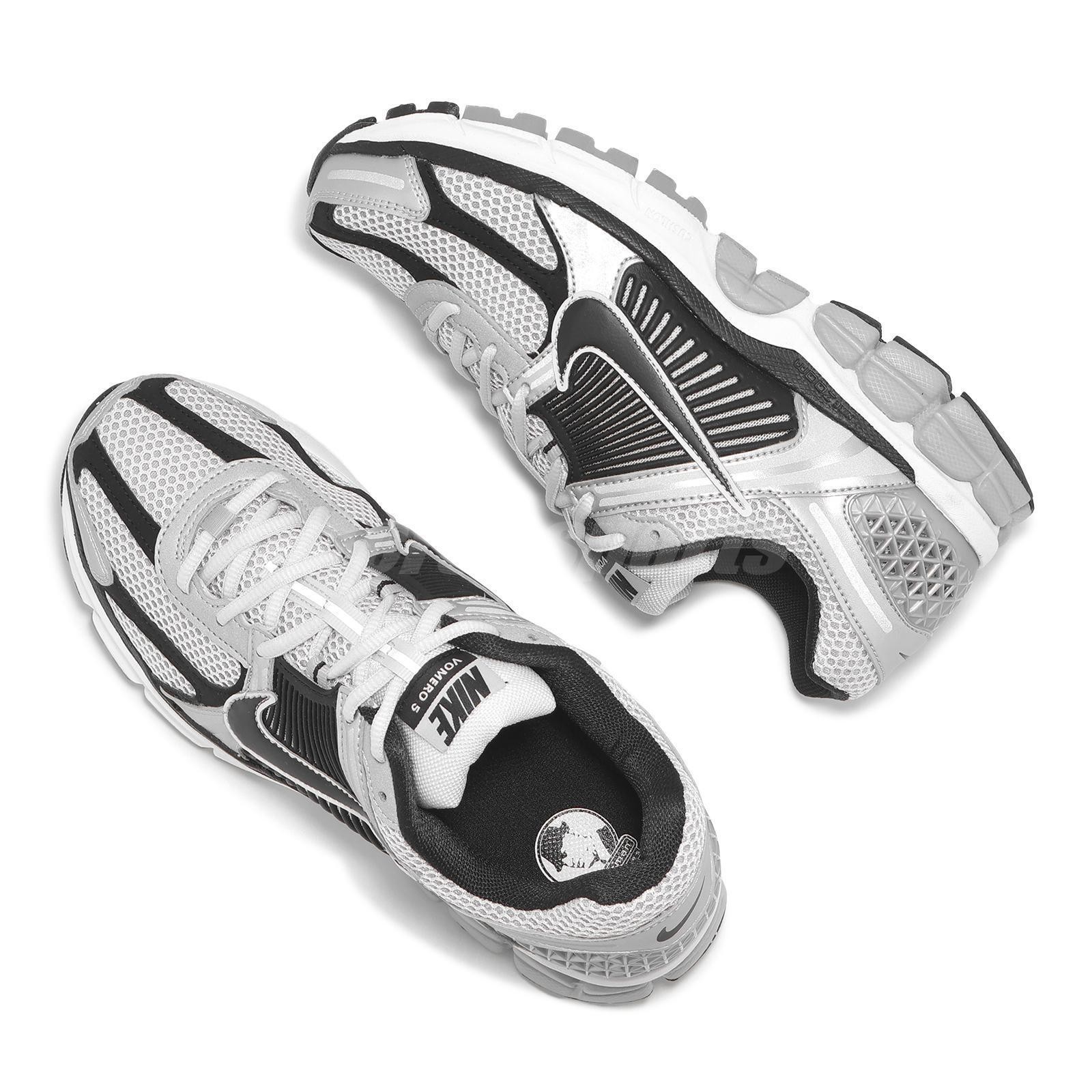 Nike Women's Zoom Vomero 5 Trainers Metallic Silver Black Pure Platinum Multi, 6 thumbnail