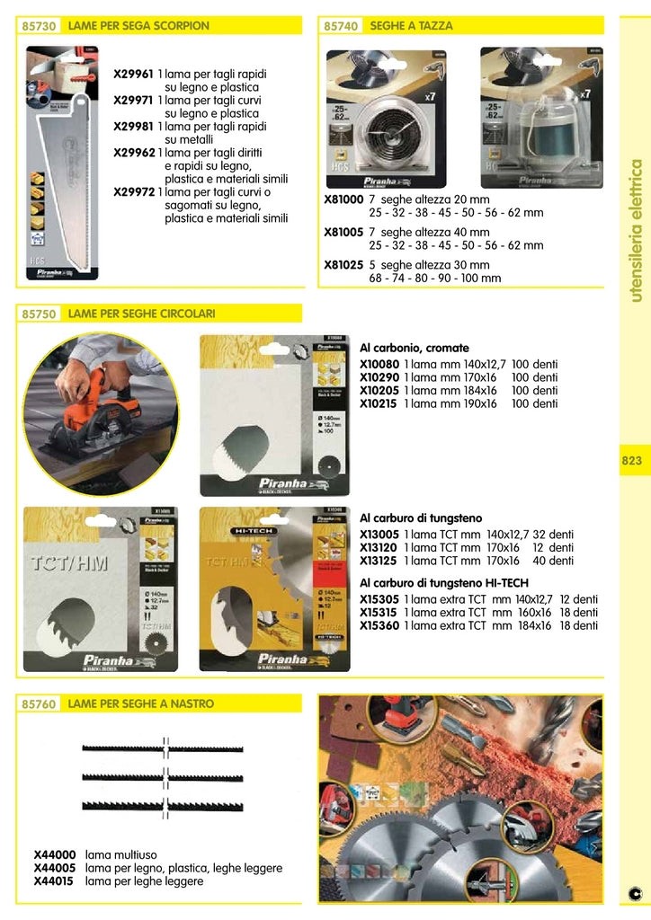 Piranha/stanley X10205 Lama Circolare Cromata Mm.184 8654 thumbnail