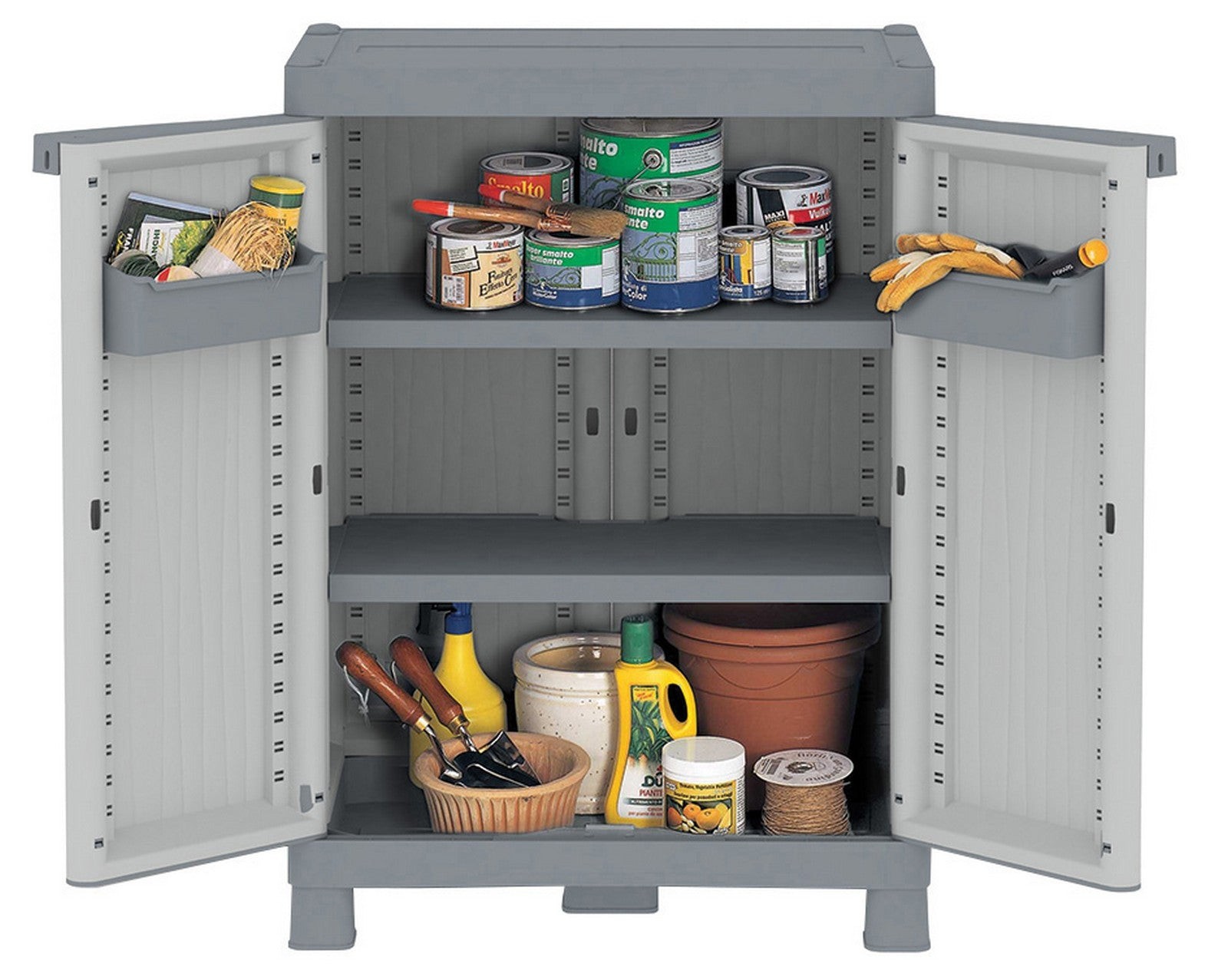 Armadio Terry Wave 2ante Cm 70x44x98h 2 Ripiani 700uw 9318