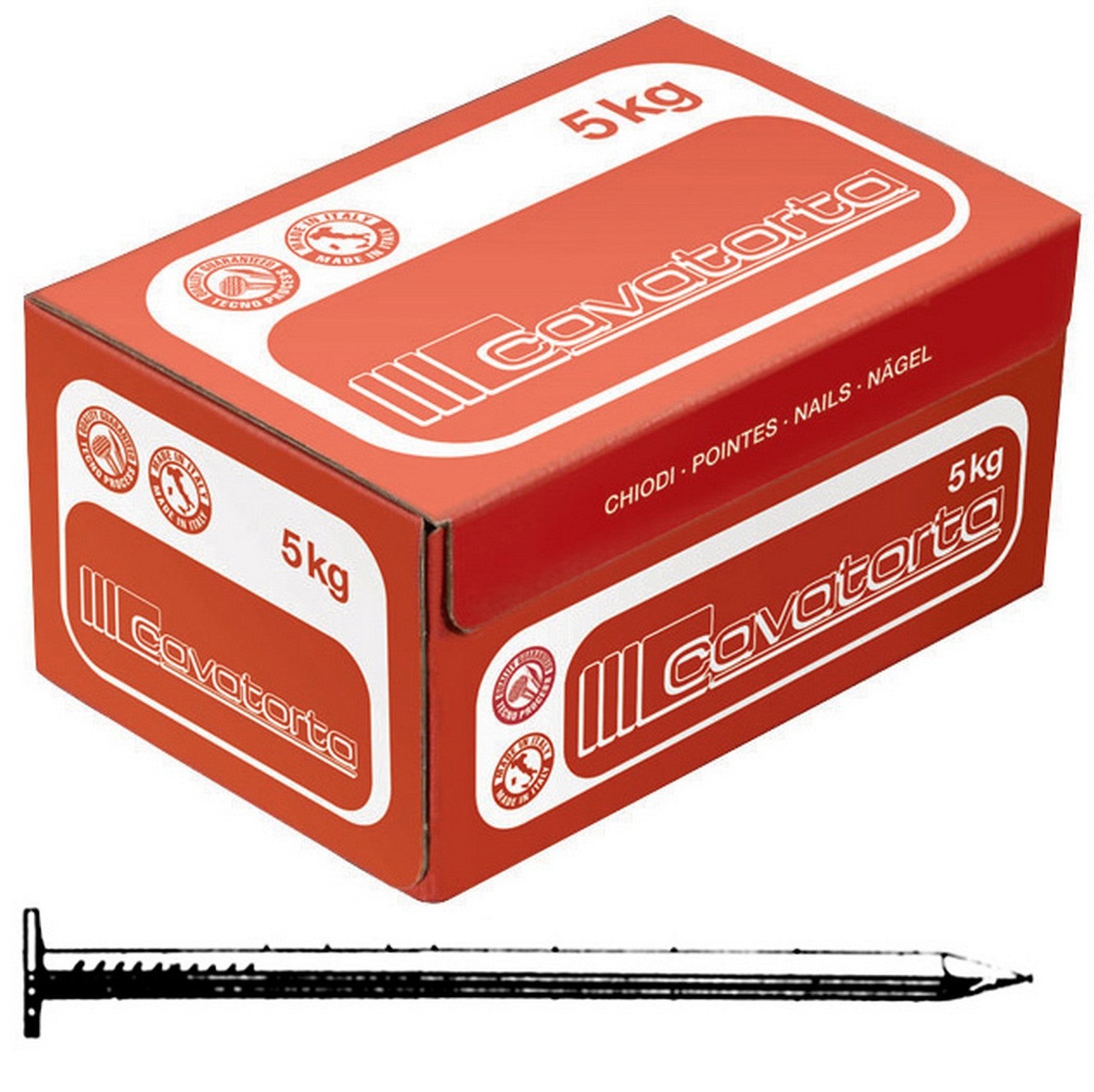 5kg Punte Testa Piana 12x30 Cavatorta 4542