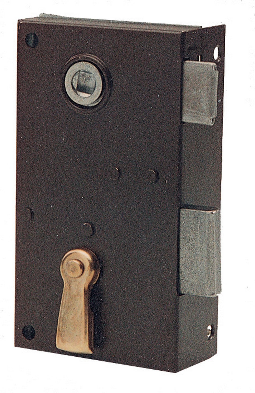 2pz Serratura Verticale Bronzate Art. 185 Sinistra Mm.70 E.45 4888