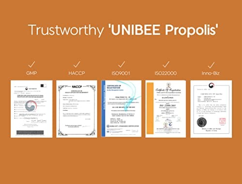 UNIBEE Propolis Throat Spray (Total Flavonoids 154mg) - Sore Throat Relief, Oral Health Promotion, Natural Immune Support, Alcohol-Free & Water-Solubl thumbnail