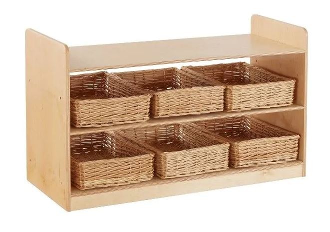 Wooden Rookie Range Open Shelf Storage Unit