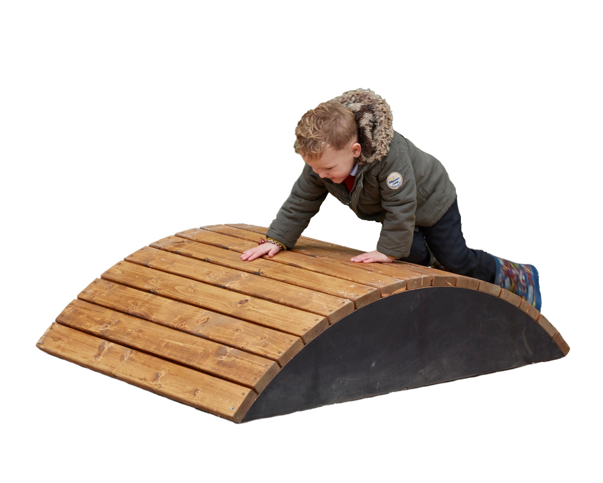 Playground Wooden Barrel Bridge or Rocker