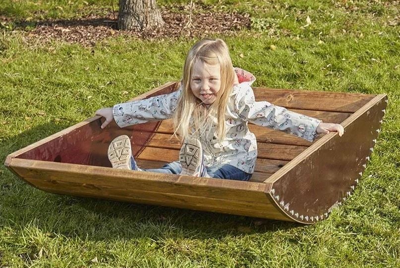 Playground Wooden Barrel Bridge or Rocker thumbnail