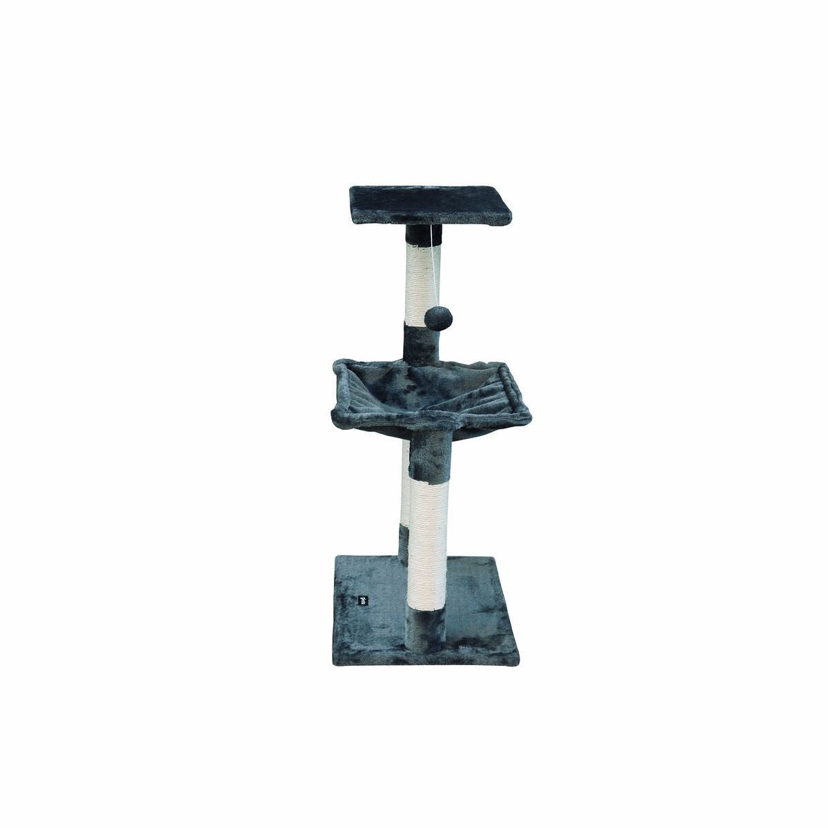 Cat Scratching Post Gloria 36 X 50 X 83 Cm Grey Wood Steel Sisal