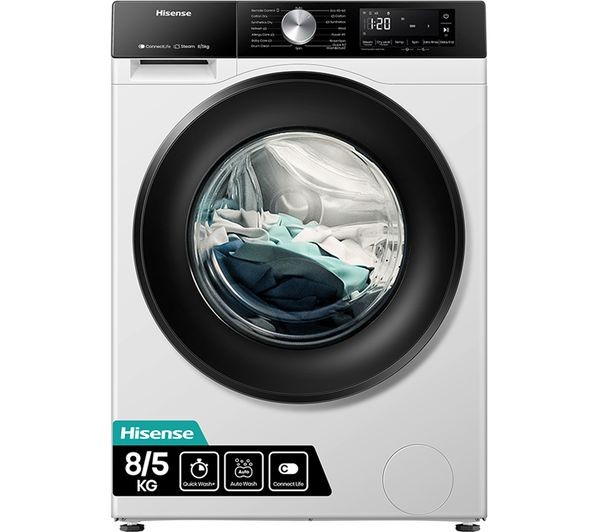 Hisense WD3S8043BW3 3S Series 8+5kg 1400 Spin WiFi-enabled Washer Dryer White