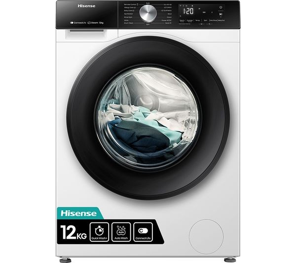 Hisense 3S Series 12kg 1400rpm Washing Machine - White
