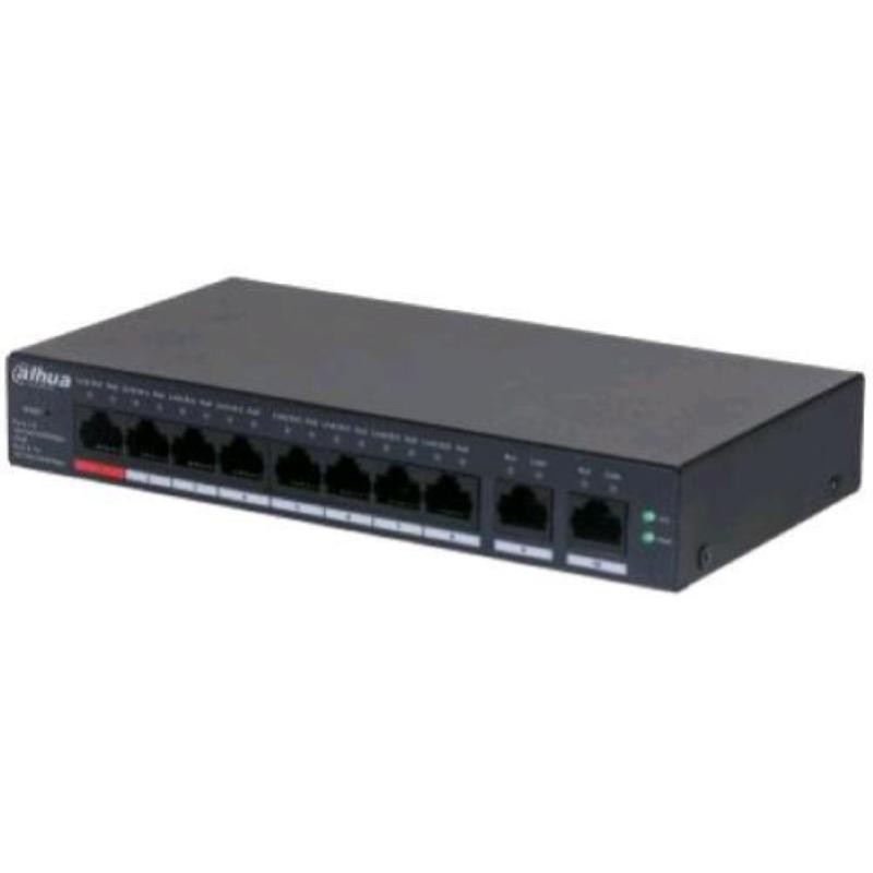 Dahua Dh-cs4010-8gt-110 Switch Di Rete Gestito L2 10 Porte Rj-45 Poe 10/100/1000 Mbps Black