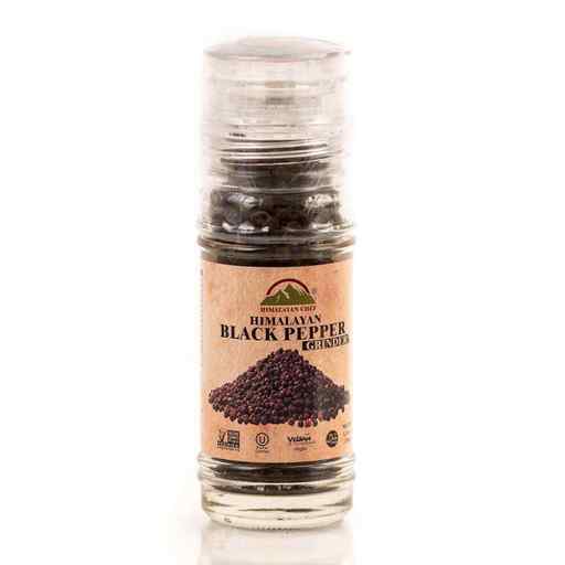 Himalayan Chef Black Pepper Glass Grinder, 1.76 Oz (Pack of 6)