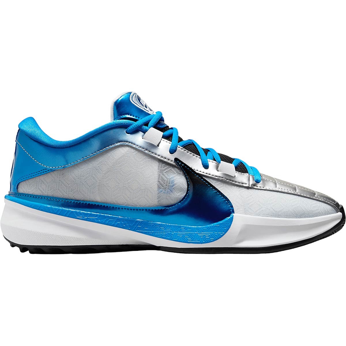 Nike Zoom Freak 5 Total Freak, Photo Blau/schwarz-mtlc Silber-barely Volt-weiß EU51 1/2