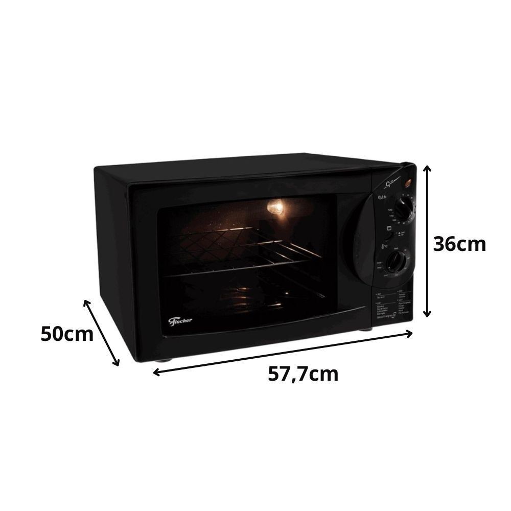 Forno Elétrico Fischer 34312 44L 1775W Com Grill, Timer E Controle Temperatura 220v thumbnail