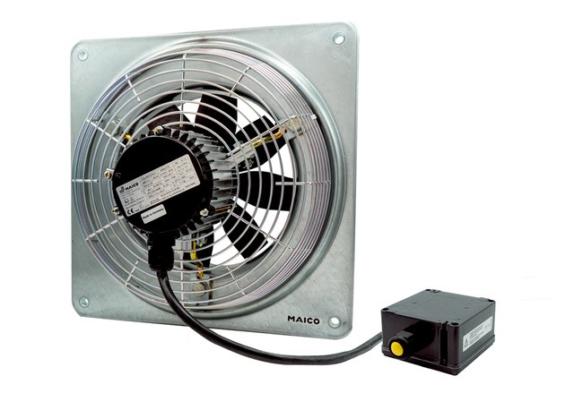 Axial-Wandventilator DZQ 40/6 B Ex T Wandplatte, Drehstrom, StaubEx, 2740m3/h Von Maico - 0083.0210