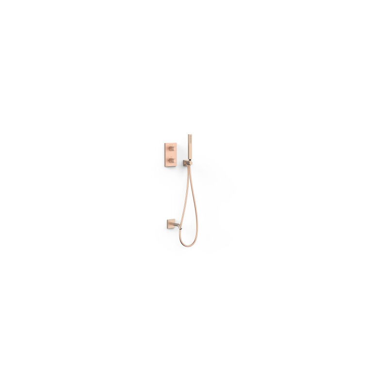 Kit Robinet Thermostatique Encastré Therm-box à 2 Voies Pour Douche or Rose Mat 24K - Tres 21125007OPM