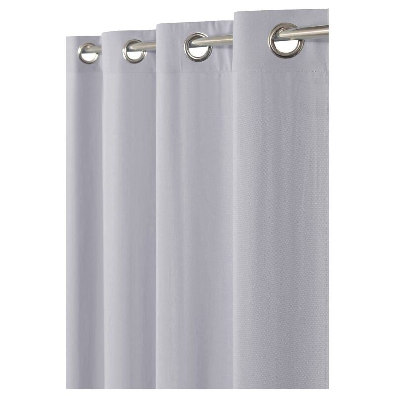 Rideau 100% Coton 140 X 240 à Œillets Gris Uni