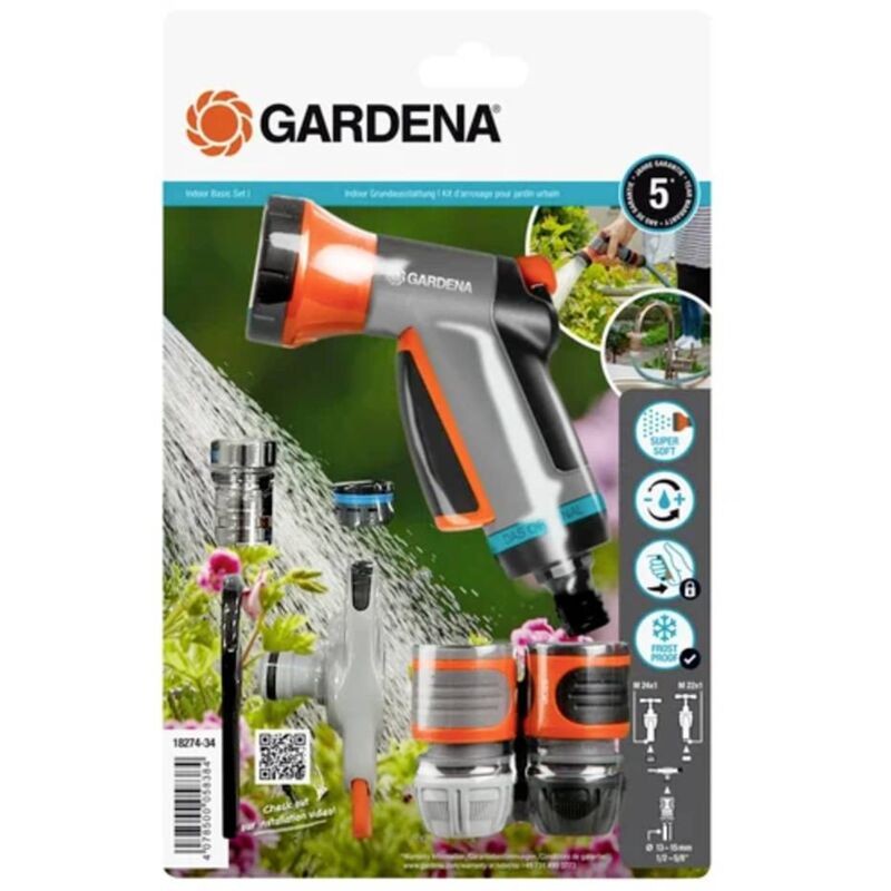 GARDENA City Gardening 18274-20 Sprinkler Set Compact Indoor Water