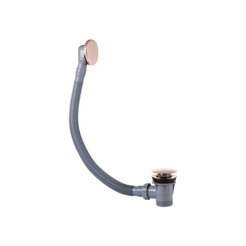Bonde De Vidage Clic-clac Simple-Rapid Avec Trop-plein Pour Baignoire or Rose 24K - Tres 03453420OP