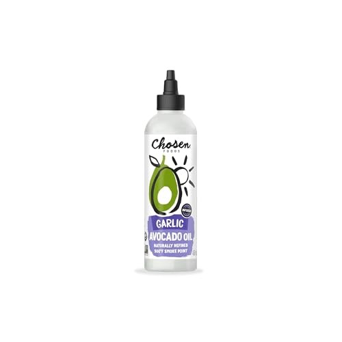 Chosen Foods 100% Pure Avocado Oil Garlic Infused Squeeze Bottle, 480ml