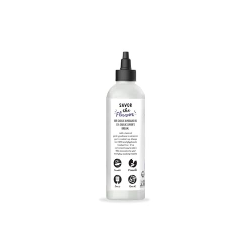 Chosen Foods 100% Pure Avocado Oil Garlic Infused Squeeze Bottle, 480ml thumbnail
