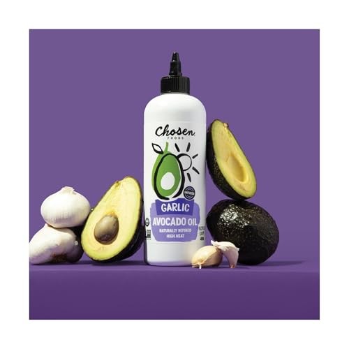 Chosen Foods 100% Pure Avocado Oil Garlic Infused Squeeze Bottle, 480ml thumbnail