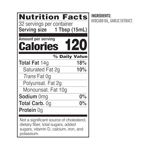 Chosen Foods 100% Pure Avocado Oil Garlic Infused Squeeze Bottle, 480ml thumbnail