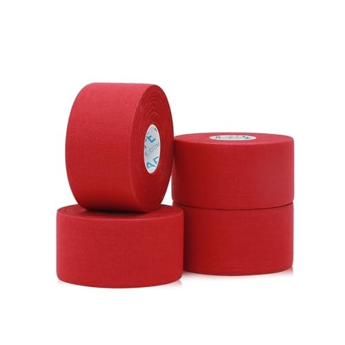 OK TAPE Athletic Sports Tape（4 Packs) - 45ft per Roll Very Strong Tape for Athlete & Sport Trainers & First Aid Injury Wrap, Perfect for Fingers Ank