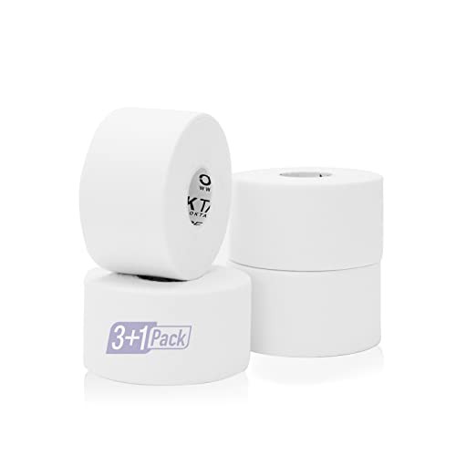 OK TAPE 4 Rolls White Athletic Tape  Sports Tape  Very Strong Easy Tear Wrist Ankle Tape  No Sticky Residue | Athletes  Medical  Athletic Trainers- 1.