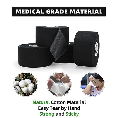 OK TAPE 4 Rolls White Athletic Tape  Sports Tape  Very Strong Easy Tear Wrist Ankle Tape  No Sticky Residue | Athletes  Medical  Athletic Trainers- 1. thumbnail