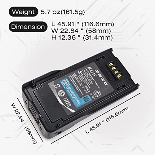 ROWSHEP (2-Pack) 7.4V 3400mAh KNB-L3 Li-ion Battery Replacement for Kenwood TK-5230 TK-5330 TK-5430 NX-5000 NX-5200 NX-5300 NX-5400 VP5230 VP5330 Pota thumbnail